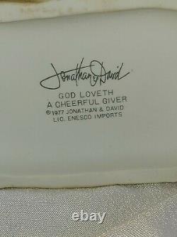 Free Puppies God Loveth A Cheerful Giver 1977 Precious Moments Orig 21