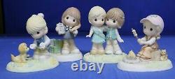 Girl Scout Precious Moments Figures Set of Four (4) 102009 102010 104029 104032
