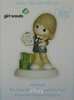 Girl Scout Precious Moments Figures Set of Four (4) 102009 102010 104029 104032