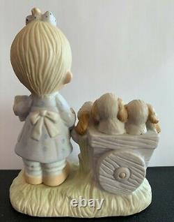 God Loveth A Cheerful Giver-precious Moments Figurine- Repaired/ No Mark