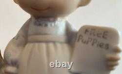 God Loveth A Cheerful Giver-precious Moments Figurine- Repaired/ No Mark