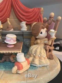 HUGE Disney Belle Be Our Guest Beauty and the Beast Figurine by Precious Moments
