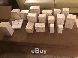 HUGE LOT OF 35 VINTAGE PRECIOUS MOMENTS FIGURINES With BOXES AND TAGS MINT COND