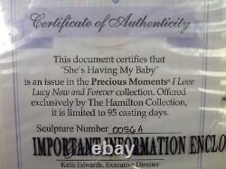 Hamilton Collection Precious Moments- I Love Lucy She's Having My Baby #0036A