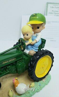 Hamilton Collection Precious Moments, John Deere Farm Days Like Father, Like Son