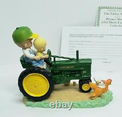 Hamilton Collection Precious Moments, John Deere Farm Days Like Father, Like Son