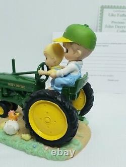 Hamilton Collection Precious Moments, John Deere Farm Days Like Father, Like Son