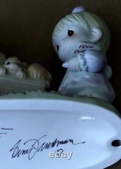 Hand Signed Loving Every Precious Moments With You-Boy Girl Free Puppies Wagon