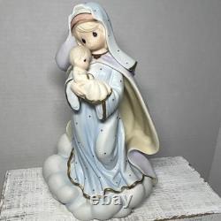 Hand Signed Precious Moments Enesco Virgin Mary with Baby Jesus Christian Figurine
