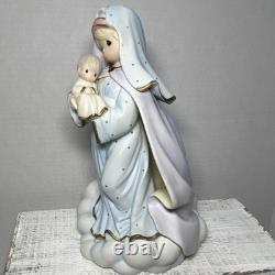 Hand Signed Precious Moments Enesco Virgin Mary with Baby Jesus Christian Figurine