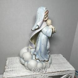 Hand Signed Precious Moments Enesco Virgin Mary with Baby Jesus Christian Figurine