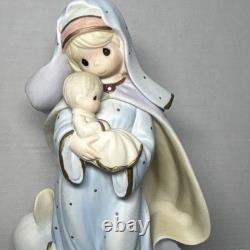 Hand Signed Precious Moments Enesco Virgin Mary with Baby Jesus Christian Figurine