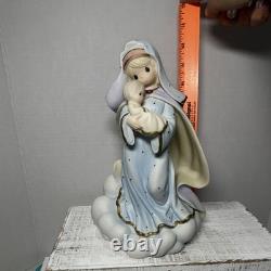 Hand Signed Precious Moments Enesco Virgin Mary with Baby Jesus Christian Figurine