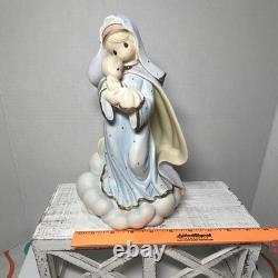 Hand Signed Precious Moments Enesco Virgin Mary with Baby Jesus Christian Figurine