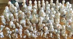Huge lot of around 110 Precious Moments figurines. Excellent condition. No boxes