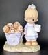 Iconic Rare Precious Moments God Loveth A Cheerful Giver Free Puppies Figurine P