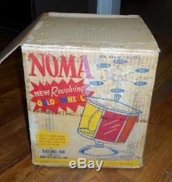 IOB Vintage Noma Revolving Color Wheel Christmas Tree Rotating Light Movie Prop