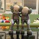 Kaws Along The Way Figure Brown In Hand Still Wrapped Up Ships Asap