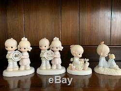 LOT OF 59 PRECIOUS MOMENTS Figurines Dolls And 12 Assorted Thimbles Pre Owned