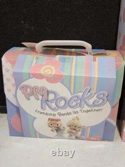 LOT OF 5- 2004 Precious Moments PM Rocks Friendship Bands Us Together Figurines