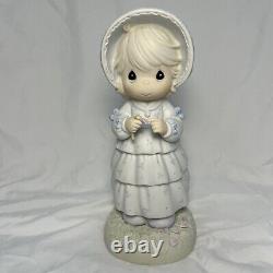 Large 1995 Precious Moments Figurine #152277 He Loves Me Limited Edition