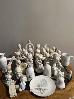 Large Lot Of Vintage Precious Moments Figurines