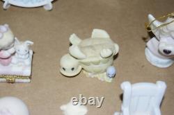 Large Lot! PRECIOUS MOMENTS FIGURINES Sam Butcher Sterling Silver Brooch Pewter