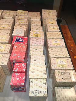 Large Lot Precious Moments Boxes 153 Total