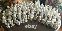 Large Lot of 100 PRECIOUS MOMENTS Figurines One Signed Sam Butcher