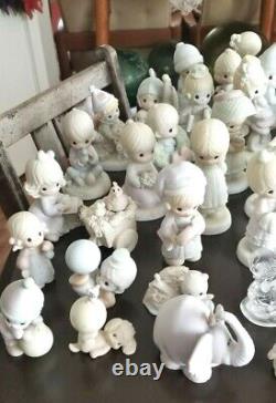 Large Lot of 100 PRECIOUS MOMENTS Figurines One Signed Sam Butcher