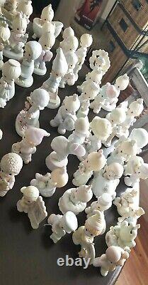 Large Lot of 100 PRECIOUS MOMENTS Figurines One Signed Sam Butcher