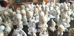 Large Lot of 100 PRECIOUS MOMENTS Figurines One Signed Sam Butcher