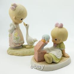 Large Lot of 19 VINTAGE Older Precious Moments Figurines Collection