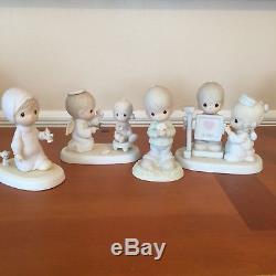 Large Lot of 29 Precious Moments Porcelain 1980's Figurines