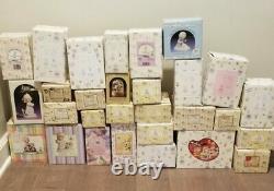 Large Lot of Precious Moments Figurines 59 Pieces All In Original Boxes & Book