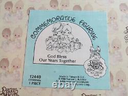 Large Rarer Precious Moments (god Bless Our Years Together) 1984 #12440 Nib