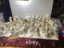 Large Vintage Precious Moments figurines 34 Piece lot. 80s + 90s No Boxes