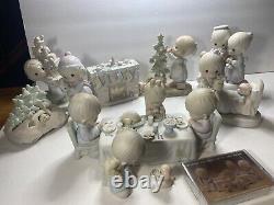 Large Vintage Precious Moments figurines 34 Piece lot. 80s + 90s No Boxes