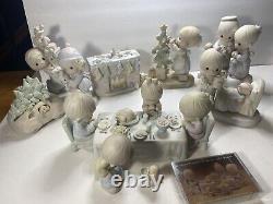 Large Vintage Precious Moments figurines 34 Piece lot. 80s + 90s No Boxes