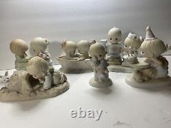 Large Vintage Precious Moments figurines 34 Piece lot. 80s + 90s No Boxes