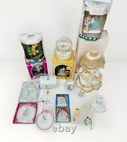 Lot Of 37 Vintage Precious Moments Christmas Ornament Figurines In Boxes 2964