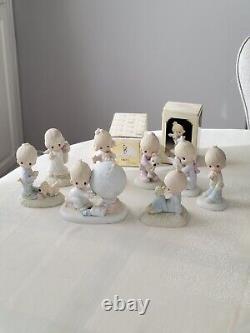 Lot Of 8 Vintage Precious Moments Figurines Part Of The Original 21