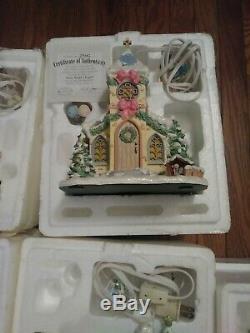 Lot Of 9 Hawthorne Village Precious Moments Display Houses Coa In Box