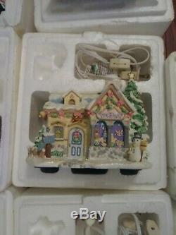 Lot Of 9 Hawthorne Village Precious Moments Display Houses Coa In Box
