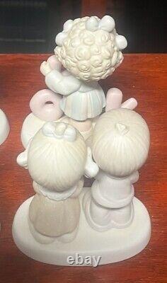 Lot of 14 Precious Moments Collectible Porcelain Figurines, Faith Family Friends