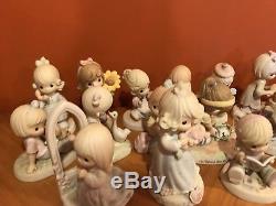 Lot of 19 Precious Moments Figurines (1 Musical)
