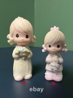 Lot of 25 Precious Moments Figurines 1978-2003 Enesco Vintage Collectibles