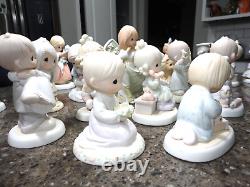 Lot of 29 ENESCO Precious Moments Decorative Porcelain Figurines Christmas gift