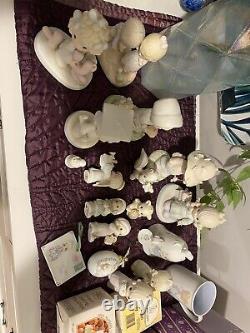 Lot of 40 Precious Moments Figurines Some New W Boxes