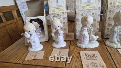 Lot of 6 Precious Moments Original 21 Collection Porcelain Figurines